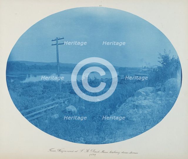 From Wagon Road at S. St. Paul, Minn. Looking Downstream, 1891. Creator: Henry Bosse.