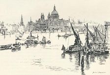 From Waterloo Bridge 1873, (1894). Artist: Herbert Menzies Marshall