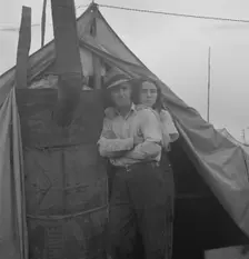 From Wyoming and Missouri eight years...working in lemons..., near Strathmore, CA, 1939. Creator: Dorothea Lange