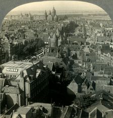 From Zuider Kerk N.W. over Market and Weigh House to Suburbs, Amsterdam, Netherlands c1930s. Creator: Unknown