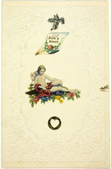 From a Friend (valentine), c. 1840. Creator: Unknown