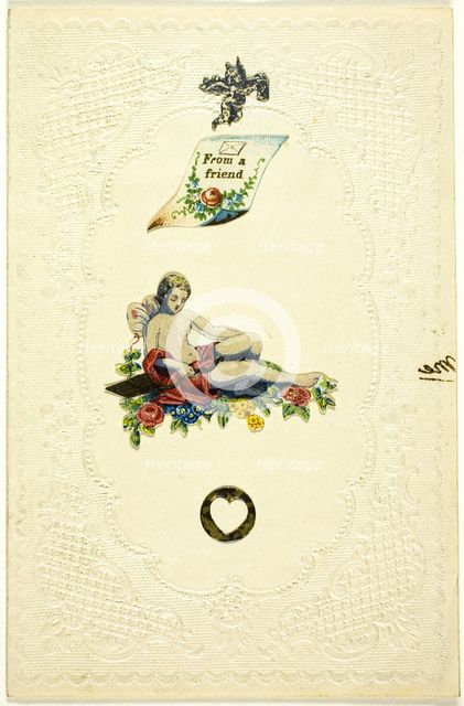 From a Friend (valentine), c. 1840. Creator: Unknown.
