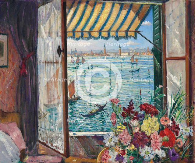 From a Venetian Window, 1934. Creator: Nevinson, Christopher Richard Wynne (1889-1946).