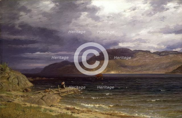 From Ænes in the Hardangerfjord, 1886. Creator: Amaldus Nielsen.