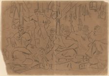 From Alexandria to Ship Point [recto], 1862. Creator: Winslow Homer