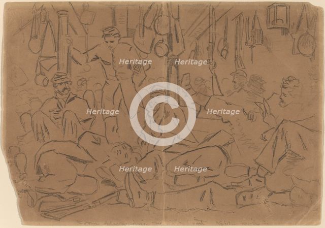 From Alexandria to Ship Point [recto], 1862. Creator: Winslow Homer.