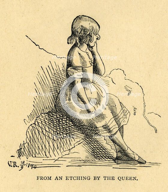'From an Etching by the Queen', 1840, (c1897). Creator: Unknown.
