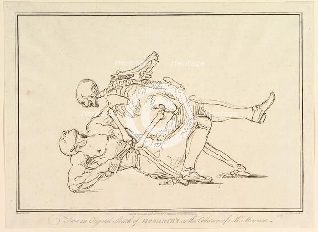 From an Original Sketch of William Hogarth's in the Collection of Mr. Morrison, March 1, 1782. Creator: Richard Livesay.