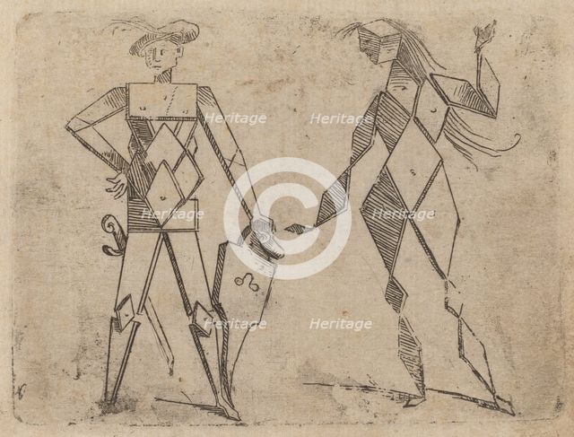 From "Bizzarie di varie Figure", 1624. Creator: Giovanni Battista Bracelli.