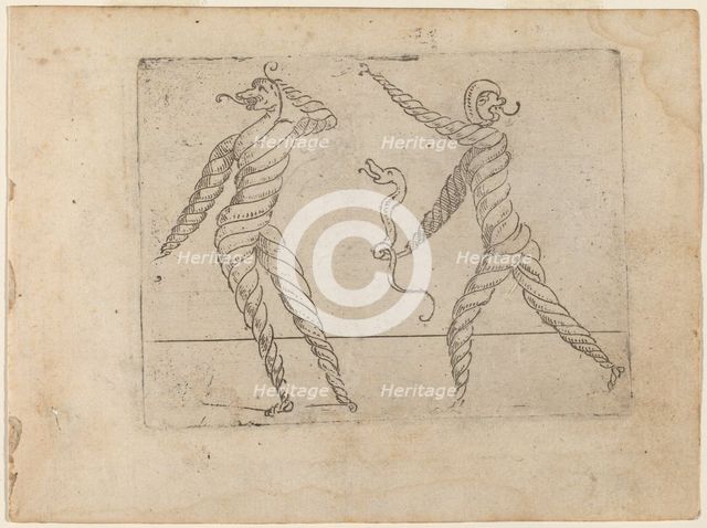 From "Bizzarie di varie Figure", 1624. Creator: Giovanni Battista Bracelli.