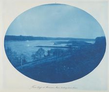 From Bluffs at Merrimac, Minn. Looking Downstream, 1889. Creator: Henry Bosse