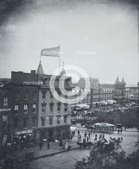 From Brady's Studio, Pennsylvania Ave. & 7th St....Washington, D.C., c.1880-1883. Creator: Unknown.