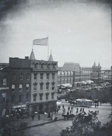 From Brady's Studio, Pennsylvania Ave. & 7th St....Washington, D.C., c.1880-1883. Creator: Unknown