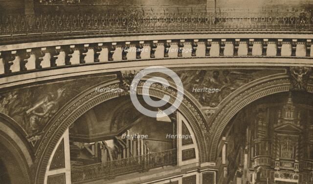 'From Crown To Base of London's Vast Cathedral: The Whispering Gallery', c1935. Creator: Unknown.