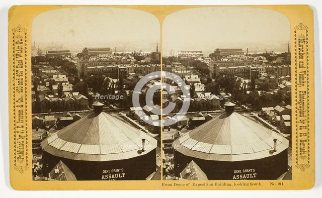 From Dome of Exposition Building, looking South, 1880/89. Creator: Henry Hamilton Bennett.