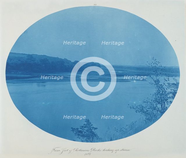 From Foot of Robinson's Rock Looking Upstream, 1891. Creator: Henry Bosse.