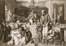 From Hand to Mouth - He was One of the Few who Would not Beg, pub. 1879. Creator: Thomas Faed (1826 - 1900) after