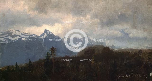 From Hemsedal, 1849. Creator: Hans Gude.