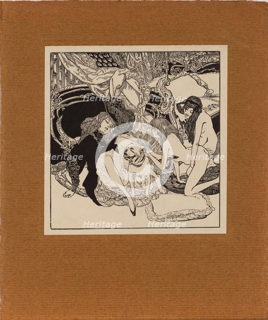 From "Jeux d'Amour de la jeunesse", c1907. Creator: Bayros, Franz von (1866-1924).
