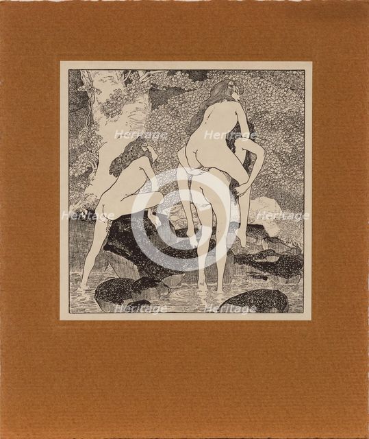 From "Jeux d'Amour de la jeunesse", c1907. Creator: Bayros, Franz von (1866-1924).
