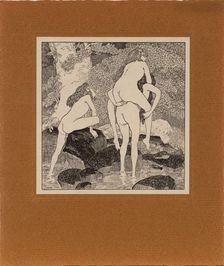 From "Jeux d'Amour de la jeunesse", c1907. Creator: Bayros, Franz von (1866-1924)