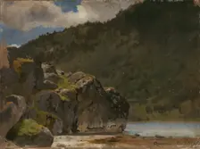 From Kvamsoy in the Sognefjord, 1845. Creator: Hans Gude