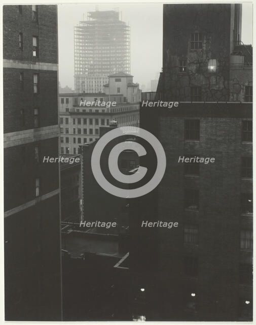 From My Window at An American Place, Southwest, 1932. Creator: Alfred Stieglitz.