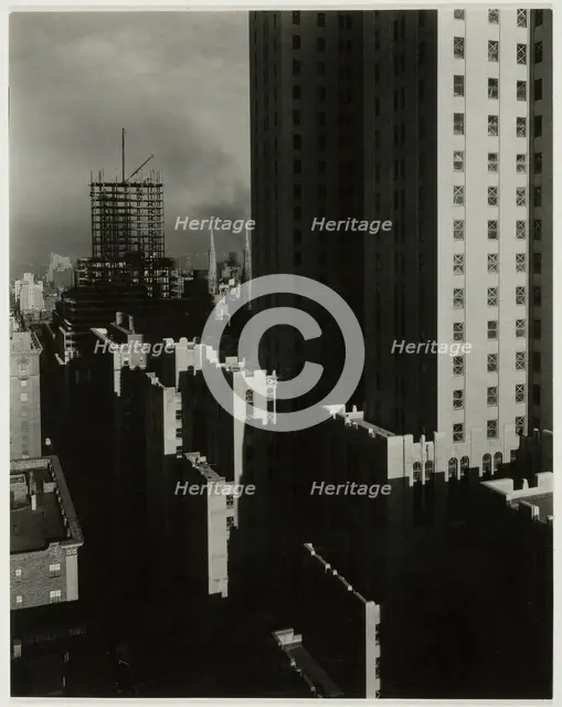 From My Window at the Shelton, West, 1931. Creator: Alfred Stieglitz.