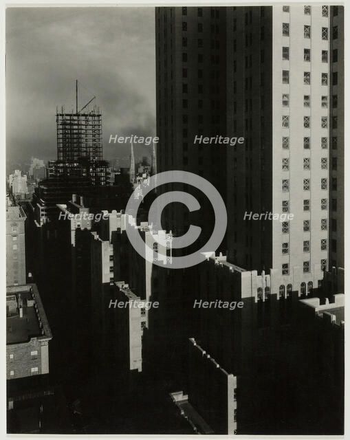 From My Window at the Shelton, West, 1931. Creator: Alfred Stieglitz.