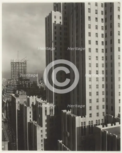 From My Window at the Shelton, West, 1931. Creator: Alfred Stieglitz.