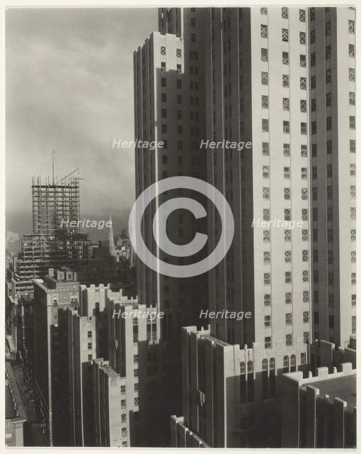 From My Window at the Shelton, West, 1931. Creator: Alfred Stieglitz.