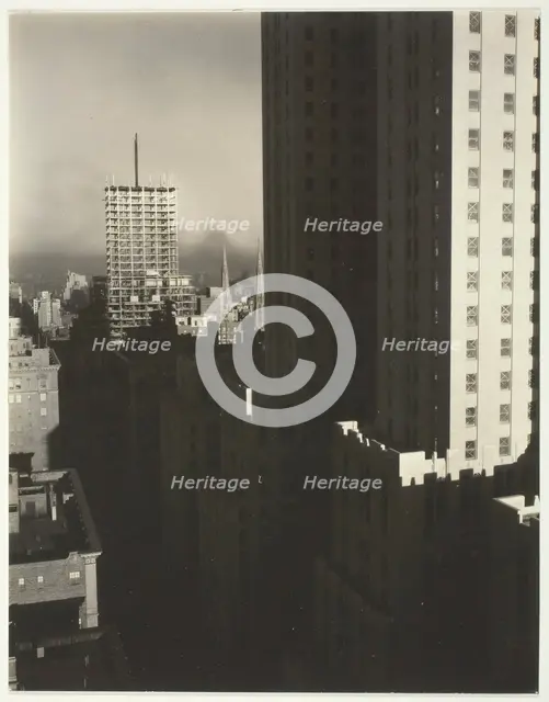 From My Window at the Shelton, West, 1931. Creator: Alfred Stieglitz.