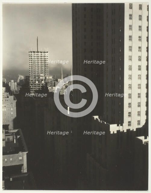 From My Window at the Shelton, West, 1931. Creator: Alfred Stieglitz.