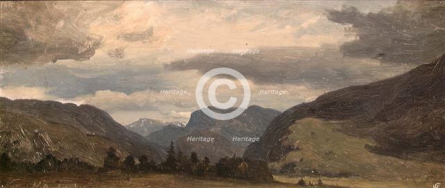 From Nes in Hallingdal, 1845. Creator: Hans Gude.