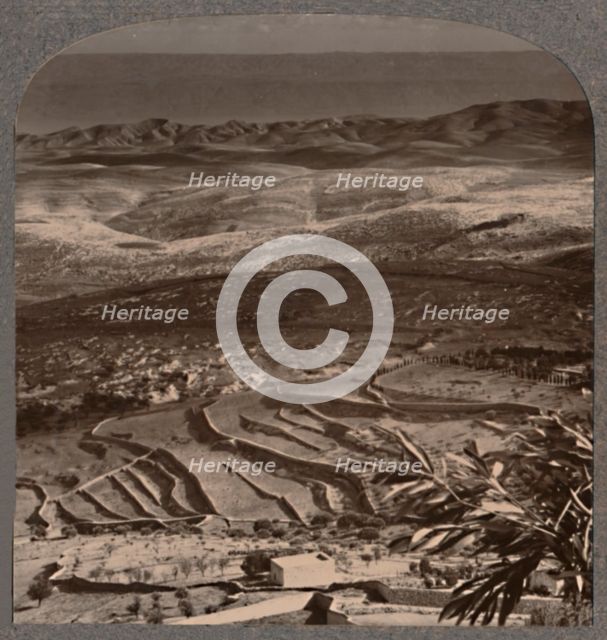 'From Olivet to the Dead Sea, across 40 miles of waste', c1900. Artist: Unknown.