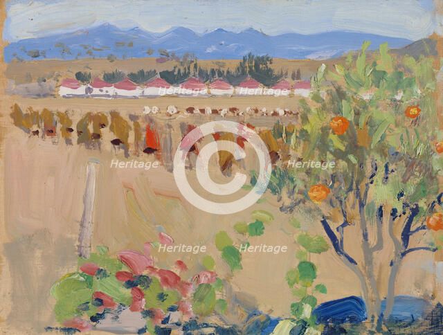 From outside Nairobi, 1909-1910. Creator: Akseli Gallen-Kallela.