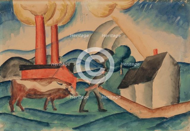 From pasture, 1922. Creator: Gejza Schiller.