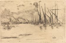 From Pickle-Herring Stairs, c. 1878. Creator: James Abbott McNeill Whistler