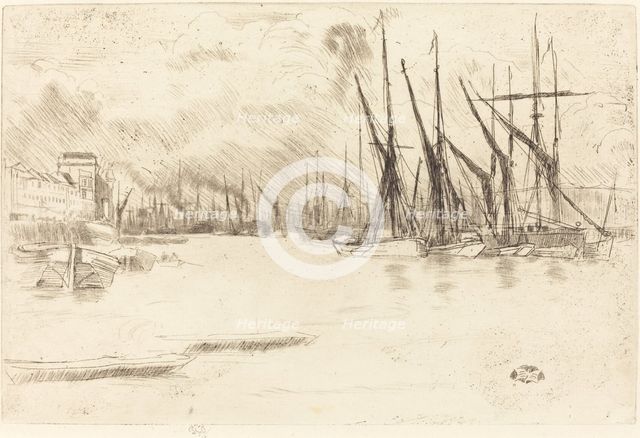 From Pickle-Herring Stairs, c. 1878. Creator: James Abbott McNeill Whistler.