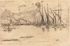 From Pickle-Herring Stairs, c. 1878. Creator: James Abbott McNeill Whistler