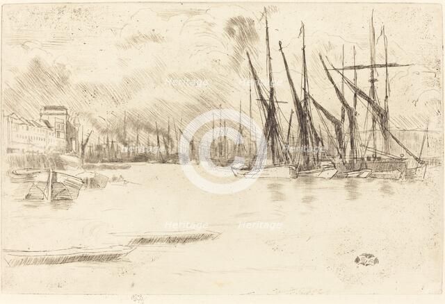 From Pickle-Herring Stairs, c. 1878. Creator: James Abbott McNeill Whistler.