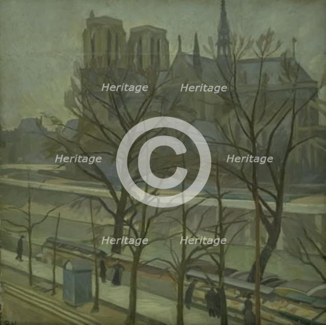 From Quai de la Tournelle, Paris, 1912. Creator: Edvard Weie.
