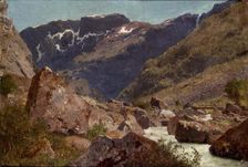 From Simadal in Hardanger, 1849. Creator: Hans Gude