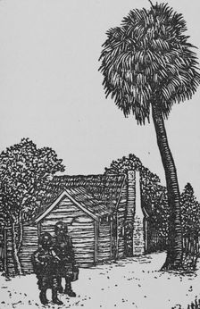 From slave hut to home, 1926. Creator: Julius John Lankes