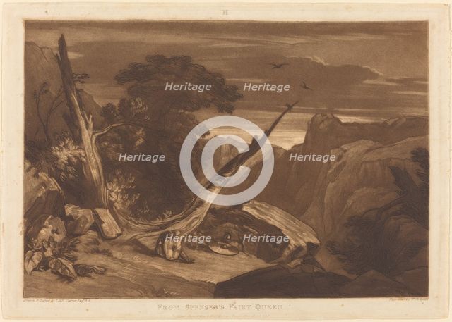 From Spenser's Fairy Queen, published 1811. Creator: JMW Turner.