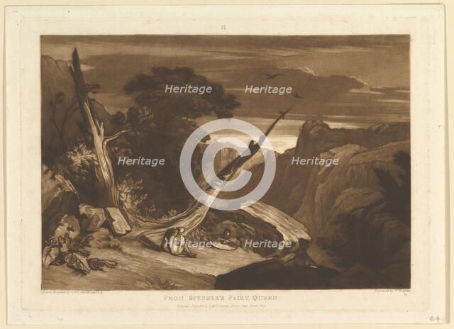 From Spenser's Fairy Queen (Liber Studiorum, part VII, plate 36), June 1811. Creator: JMW Turner.