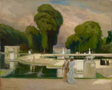 From St. Cloud Park, Paris, 1905. Creator: Albert Edelfelt