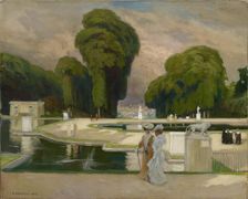 From St. Cloud Park, Paris, 1905. Creator: Albert Edelfelt