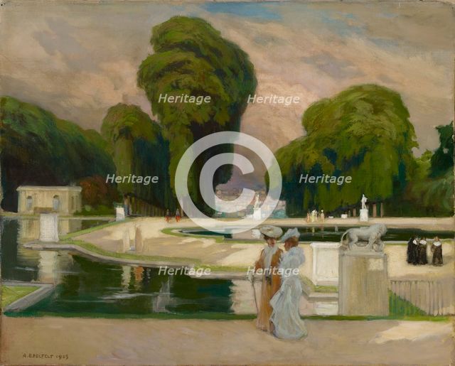 From St. Cloud Park, Paris, 1905. Creator: Albert Edelfelt.