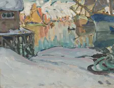 From Svolvaer Harbour. Study from Lofoten, 1910. Creator: Anna Katarina Boberg